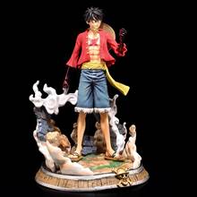 Figura de acción de One Piece, figura de mono D Luffy de color armado, estatua GK de PVC de gran tamaño, juguete de modelo de colección, regalo de 25cm 2024 - compra barato