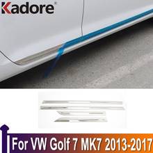 For Volkswagen Golf 7 Mk7 GTI R 2013-2017 Side Door Body Molding Line Cover Trim Protector Decoration Exterior Accessories 2024 - buy cheap