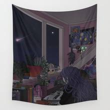 Quiet Night Quiet Stars Tapestry Wall Hanging Room Carpet Dorm Psychedelic Tapestries Art Home Decoration Accessories 2024 - buy cheap