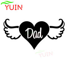Personality Car Sticker Dad Heart Angel Wings Cars Decal Fashion Body Window Decoration PVC Waterproof Sunscreen Auto Stickers 2024 - buy cheap