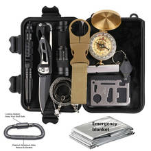 Kit de herramientas de primeros auxilios para supervivencia, equipo de emergencia SOS, accesorios de Camping y viaje al aire libre, equipo táctico de emergencia EDC 2024 - compra barato