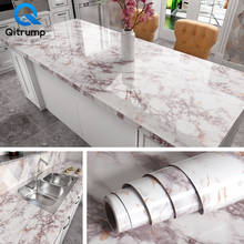 Waterproof Oil-proof Marble Wallpaper Contact Paper Wall Stickers PVC Self Adhesive Bathroom Kitchen Countertop Home Improvement 2024 - купить недорого