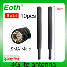 Eoth-antena 4G lte 5dbi SMA, conector macho, 10 piezas, enrutador, repetidor externo, antena de módem inalámbrico 2024 - compra barato