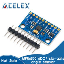 IIC I2C SPI MPU6500 MPU-6500 6-осевой гироскоп Модуль датчика акселерометра Замена MPU6050 для Arduino с контактами GY-6500 2024 - купить недорого