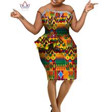 Africano cinta sem mangas impressão tops e saia conjuntos para mulheres bazin riche africano roupas 2 peças personalizar saias define wy5716 2024 - compre barato