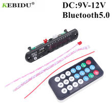 Bluetooth5.0 Car MP3 WMA Decoder Board 5V 12V MP3 Player Audio USB TF FM Radio Module Wireless Remote Control For Car 2024 - купить недорого