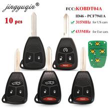 jingyuqin 10X 315/433MHz KOBDT04A Remote key Fob Control for Dodge Dakota Durango Charger fit Jeep Grand Cherokee Chrysler 300 2024 - buy cheap