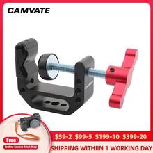 CAMVATE Universal Aluminum C-clamp With 1/4"-20 & 3/8"-16 Thread Hole For Monitor,Video Light,Flash,Microphone,LCD Mounting New 2024 - buy cheap