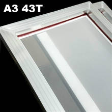 1Pc A3 Screen Printing Aluminum Frame with White 43T Silk Print Polyester Mesh New  31cm*41cm 2024 - buy cheap
