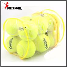 Bola de tênis com elasticidade de alta qualidade, bolas de tênis para treinamento, esportivo, de borracha, lanudo para prática de tênis com sacola grátis de 12 tamanhos 2024 - compre barato