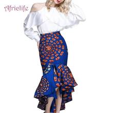 Mermaid Half Skirt Plus Size African Clothing  for Elegant Lady Dashiki Ankara Print Dresses  WY5738 2024 - buy cheap