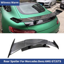 Asa traseira de fibra de carbono de alta qualidade para amg gt fibra de carbono spoiler traseiro para benz amg gt 2015-2018 cauda spoiler kit corpo 2024 - compre barato