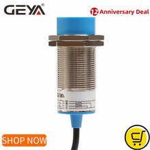 GEYA-Sensor de proximidad de 15mm, distancia de detección, NPN, PNP, DC10-30V, tamaño de tornillo M30 2024 - compra barato