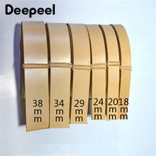 Deepeel 1pc 18/20/24/29/34/38mm*110/120cm First Layer Cowhide Leather Belt with Pin Buckle Head DIY Handmade Crafts Accessories 2024 - buy cheap