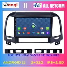 Radio con GPS para coche, reproductor Multimedia con Android 8,0, 4G, Lte, para Hyundai Santa Fe 2005-2012 2024 - compra barato