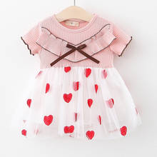Melario Baby Girls Dress Summer Sleeveless Mini Flower Mesh Princess Dresses Pink Baby Girls Dress Kids Clothes 2024 - buy cheap