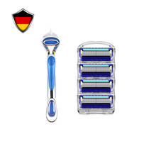 Gillette-cuchillas de afeitar Fusion PROGLIDE para hombre, herramienta de afeitado profesional importada de Alemania, cómodas cuchillas de 5 capas 2024 - compra barato