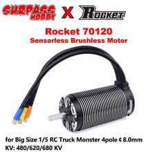 Surpass Hobby ROCKET 70120 680KV 620KV 480KV Sensorless Brushless Motor for 1/5 Scale RC Monster Off-road Truck Car Traxxas MST 2024 - buy cheap