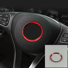 Steering Wheel Ring Decoration Cover Trim For Mercedes Benz GLK GLA CLA GLC GLE A C E Class Aluminum Alloy Car Accessories 2024 - buy cheap