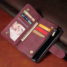 Роскошный кожаный кошелек для Huawei Honor 9 Lite, чехол на магнитной молнии, кошелек для мобильного телефона, Ретро кошелек, флип-подставка для карт Honor 9 Lite, чехол 2024 - купить недорого