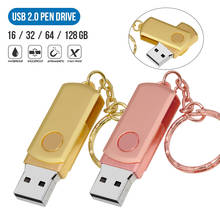 Мини Usb флеш-накопитель 64 ГБ 32 ГБ 16 ГБ металлический флеш-накопитель Флешка с брелком 4 ГБ usb 2,0 флэш-память Cle USB флеш-накопитель бизнес-подарки 2024 - купить недорого