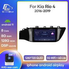 Prelingcar-rádio automotivo estéreo com android 10 para kia rio 4 2004-2010, reprodutor de vídeo, navegação gps, sem 2 din, dvd 2024 - compre barato