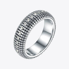 ENFASHION-anillo de acero inoxidable con diseño de mosaico de cristal para hombre y mujer, sortija pequeña, Estilo Vintage, a cuadros, R194026 2024 - compra barato