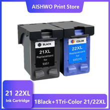 Asw-cartucho de tinta para impressora jato de tinta, modelo 21xl e 22 xl, cartucho para troca de tinta para impressora jato de tinta, compatível com várias impressoras hp, incluindo hp21, 21xl, 22xl, f2180, f2280, f4180, f380, 380 2024 - compre barato