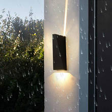 Luminária de parede led ip65 para áreas externas, à prova d'água, jardim, iluminação para varanda, corredor, banheiro, embutir, hg77 2024 - compre barato
