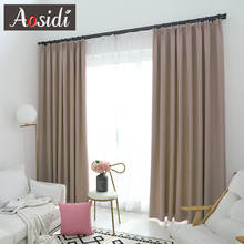 Modern blackout curtains for Living room Bedroom Window Solid color cloth Curtains Ready Made finished drapes Blinds Custom made 2024 - buy cheap