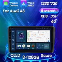 QLED Screen 8G+128G for Audi A3 8P 2003-2006-2012 S3 RS3 Sportback Car Radio Multimedia 2 Din Android 11 GPS Navigation Player 2024 - buy cheap