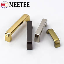 Meetee 5/10Pcs 20-38mm Metal Bag Buckles Arch Bridge with Screw Connector Hanger for Bags Belts Strap DIY Leather Crafts H5-2 2024 - buy cheap
