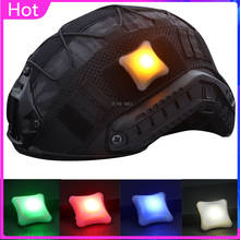 Sinal tático de capacete com luz de led, caça, militar, cs, airsoft, lâmpada de sobrevivência, à prova d'água, noite, paintball, combate, caminhadas, luzes led 2024 - compre barato