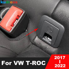 Adesivo de aço inoxidável para guarnição do interior do carro, para volkswagen t-rock troc 2017 2018 2019 2024 - compre barato
