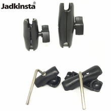 Jadkinsta-suporte de 1 polegada para celular, braço duplo, para gopro, fotografia, motocicleta, adaptador 2024 - compre barato