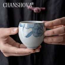 CHANSHOVA-taza de té de cerámica pintada a mano de estilo chino, juego de té hecho a mano, porcelana China H666, 100ml 2024 - compra barato