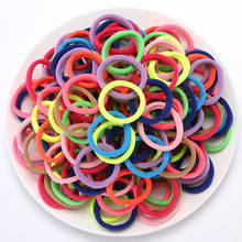 50/100pc/Lot Kids Hairbands Candy Color Elastic Scrunchie Hairband Children Headwear Rubber Band Girls Hair Accessories 2024 - buy cheap