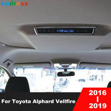 For Toyota Alphard Vellfire 2016 2017 2018 2019 Matte Rear Roof Air Conditioning AC Switch Cover Trim Car Interior Accessories 2024 - buy cheap