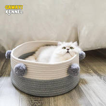 CAWAYI KENNEL Round Pet Cat Nest Dog Bed For Dog Cats Small Animals Products cama gatos productos para mascotas kedi evi D1658 2024 - buy cheap