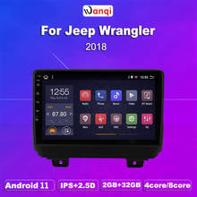 Car Radio For Jeep Wrangler 2018 Android 11 HD 9 inch Touch screen GPS Navigation Multimedia Player 2024 - buy cheap