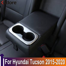 For Hyundai Tucson 2015-2020 Carbon Fiber Trim Water Cup Holder Decorative Frame Cover Sticker Cover Car Styling Accessories 2024 - buy cheap