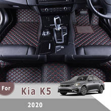 Rhd tapetes para kia k5 optima 2020 tapetes do assoalho carro de couro artificial à prova dwaterproof água personalizado almofadas pé auto interior acessórios 2024 - compre barato