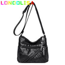 2022 Ladies New Trendy Pu Leather Shoulder Bag Designer Luxury Simple Casual Purses and Handbags Small Crossbody Bags for Women 2024 - buy cheap