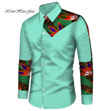 Camisas masculinas estampadas personalizadas estilo africano, camisetas de manga longa, roupas finas para homens, plus size 6xl wyn966 2024 - compre barato