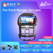 Ekiy-som automotivo rádio qled dsp para ford ranger, f250, 2004-2011, som estéreo, 2din, dvd, android 10, 6 gb de ram, 2011 gb de armazenamento, gps 2024 - compre barato