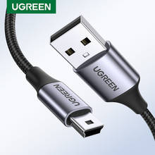 Ugreen-Cable Mini USB a USB para lector de tarjetas, disco duro móvil, reproductor MP3 MP4, cámara Digital de datos rápidos Cable Mini USB 2024 - compra barato