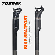 TOSEEK 3K Glossy/Matte Full Carbon Fiber Bicycle Seatpost Superlight MTB Road Bike Cycling Seat Post 27.2/30.8/31.6 Seatpost 2024 - buy cheap