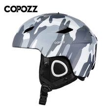 COPOZZ 2021 Light Ski Helmet with Safety Certificate Integrally-Molded Snowboard Helmet Cycling Skiing Snow Men Women Child Kids 2024 - купить недорого