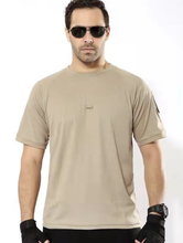 Camiseta com manga curta camuflada para homens, camiseta masculina de secagem rápida para combate tático e de camuflagem para caça ao ar livre, camiseta militar do exército 2024 - compre barato