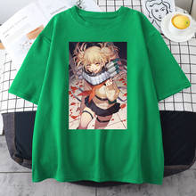 Camiseta estampa anime my hero academia, camiseta feminina de verão, gola redonda, roupas da moda, camisetas respiráveis, tamanho grande, camisetas casuais masculinas 2024 - compre barato